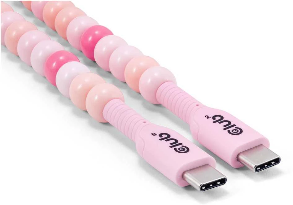 Kabelis USB Club 3D USB-C - USB-C 2 m Rožinė (CAC-3010)