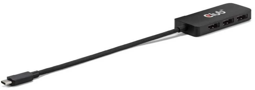 Club 3D CLUB3D CSV-1553 USB C tipo šakotuvai ir koncentratoriai, juodi