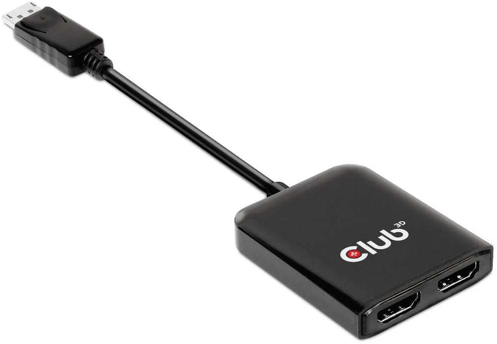 Club 3D Club3D šakotuvas MST (Multi Stream Transport) DisplayPort 1.4 ir 2xHDMI Dual Monitorius 4K60Hz (M/F)