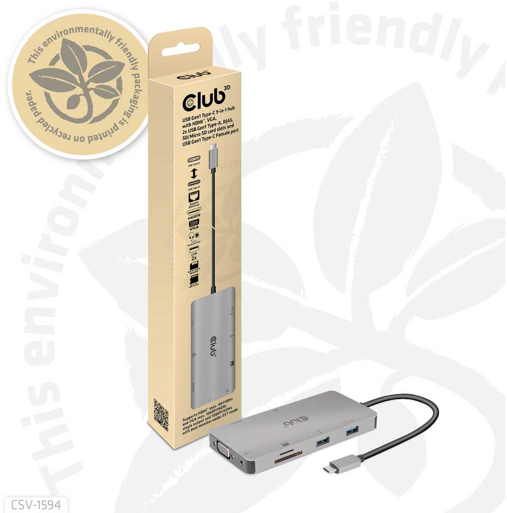 Club 3D USB-C stotis / replikatorius (CSV-1594)