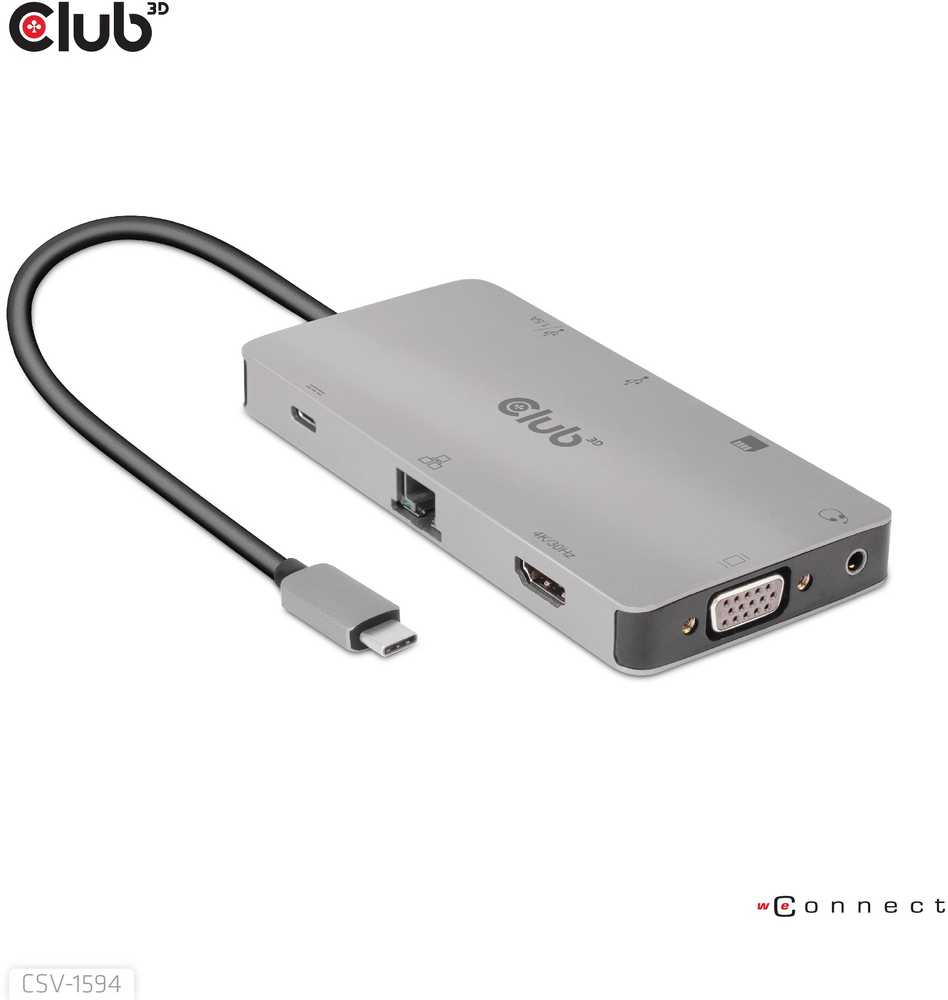 Club 3D USB-C stotis / replikatorius (CSV-1594)