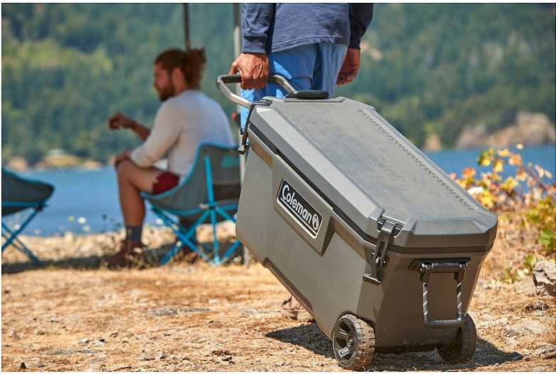 Coleman Convoy 100QT ratinė aušintuvo dėžė