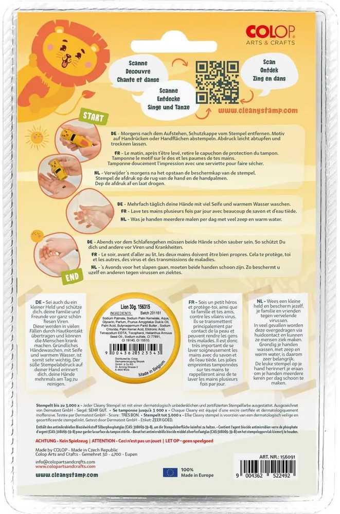 Colop COLOP little NIO Cleany Stamp Leo retail