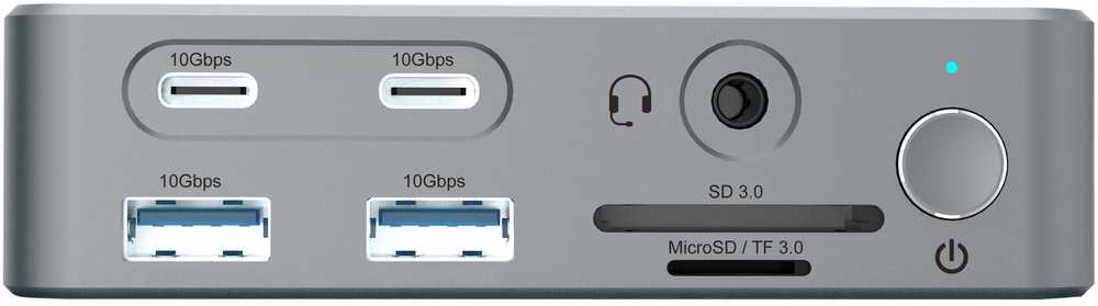 Carruzzo Conceptronic DONN25G knyginių kompiuterių dokas / jungčių replikatorius Vielinis USB 3.2 Gen 2 (3.1 Gen 2) Type-C Sidabras