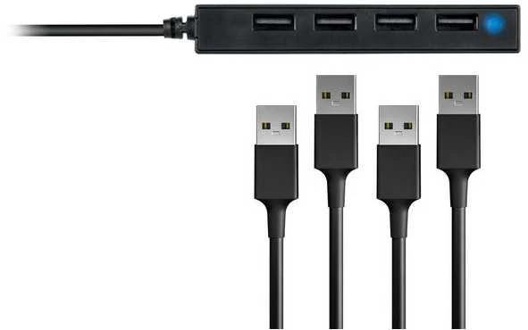 „Conceptronic“ USB šakotuvas, 4 prievadų, 2.0, 4x2.0, be maitinimo šaltinio