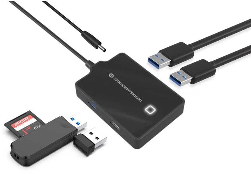 HUB USB Conceptronic 3, 0- > 1, 0 3, 0 įkroviklis sw