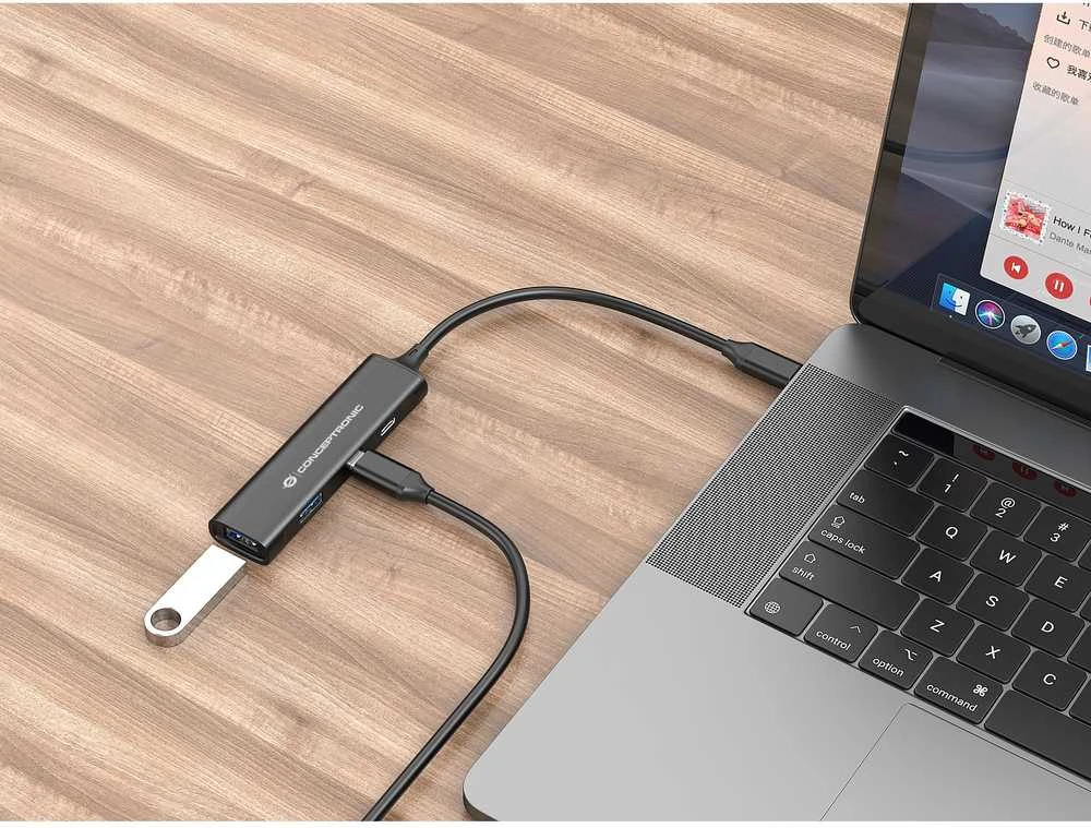 HUB USB Conceptronic Conceptronic HUBBIES12B 4 prievadų USB 3.0 šakotuvas