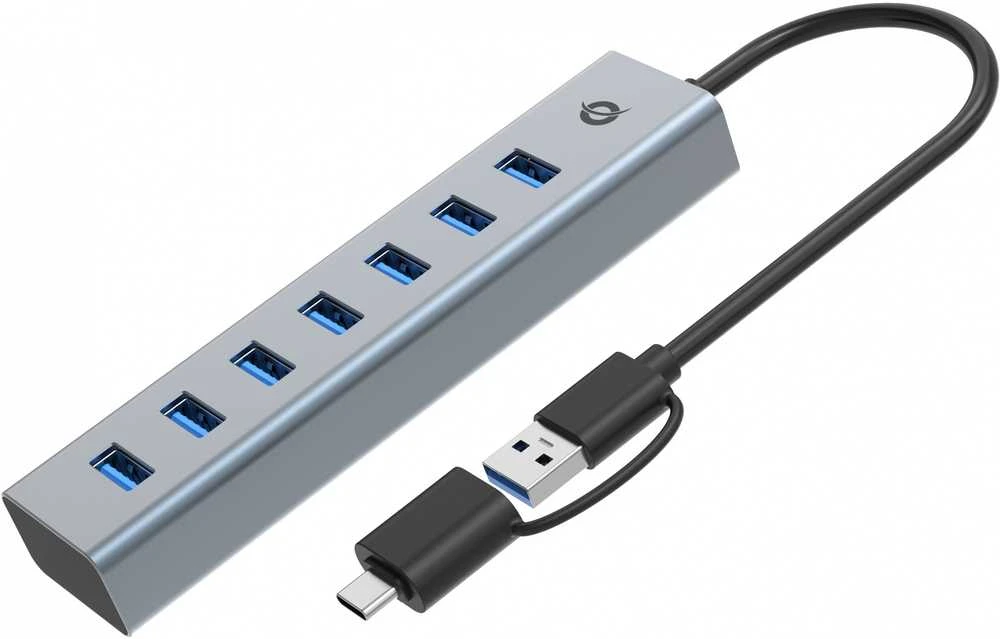 Conceptronic HUBBIES21GP USB šakotuvas su USB-C adapteriu
