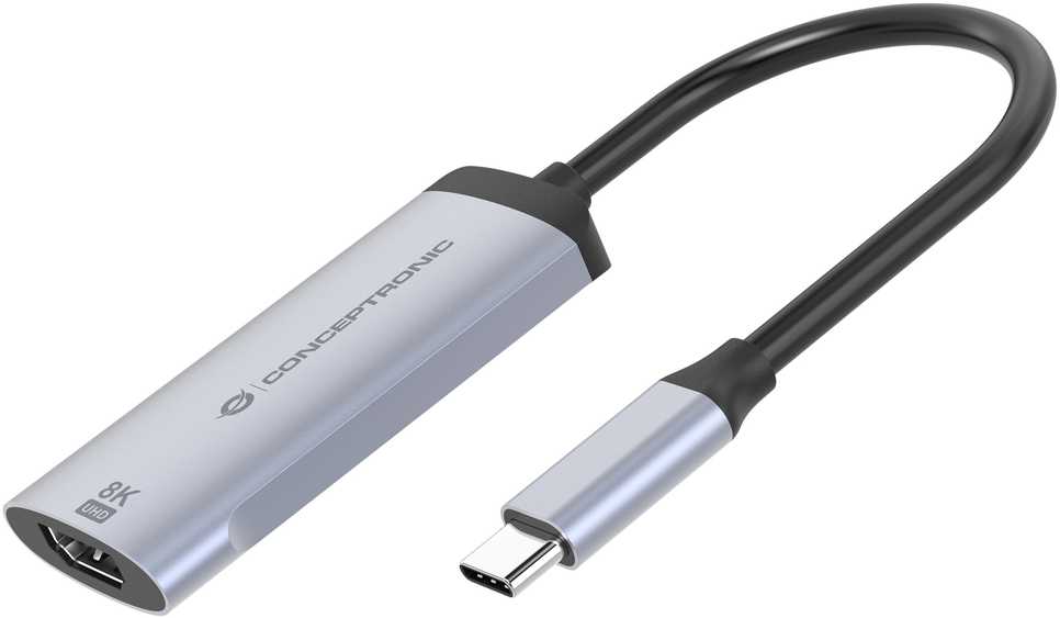 Adapteris USB Conceptronic ABBY23G USB-C - HDMI Sidabrinė (ABBY23G)