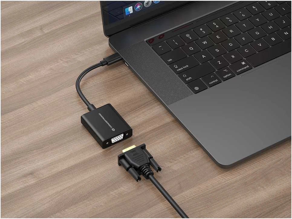 Adapteris USB Conceptronic USB-C - VGA Juodas (ABBY05B)