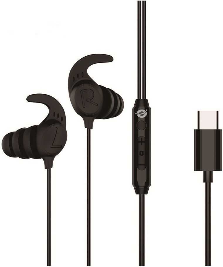 Ausinės Conceptronic CONCEPTRONIC Ausinės In-Ear USB-C/Mikro/Ergono./+ 1.20m sw