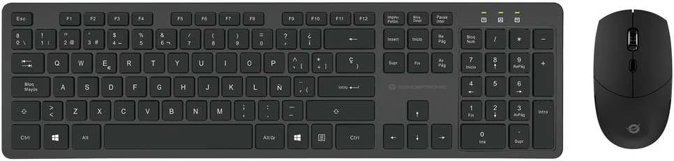 CONCEPTRONIC Belaidė klaviatūra+Pelė,išdėstymas spanisch sw