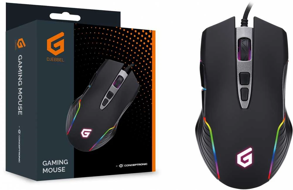 CONCEPTRONIC Gaming USB Pelė, 7200 DPI, IC sensor,DJEBBEL03B
