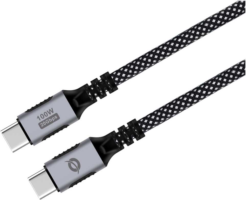Kabelis USB Conceptronic USB-C - USB-C 2 m Juodas (ETTA07B20)
