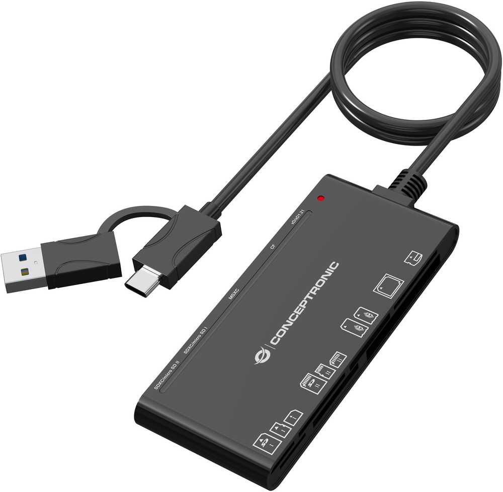 Conceptronic BIAN10B 7 viename kortelių skaitytuvas USB 3.0