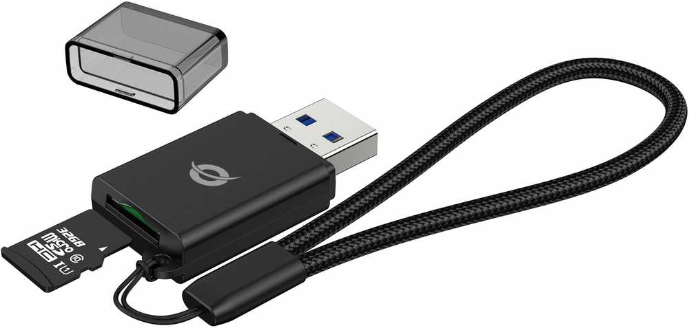 Skaitytuvas Conceptronic Conceptronic BIAN07B czytnik kart USB 3.2 Gen 1 (3.1 Gen 1) Type-A Juodas