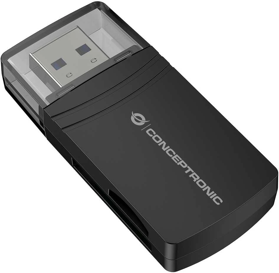 Conceptronic BIAN06B SD TF/MicroSD 4.0 kortelių skaitytuvas. UHS-II. USB 3.0. 5