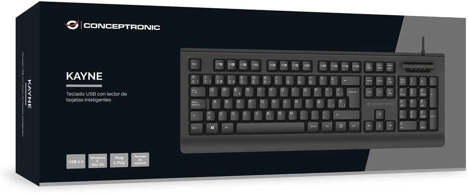 Conceptronic klaviatūra Conceptronic laidinė klaviatūra KAYNE01ES QWERTY