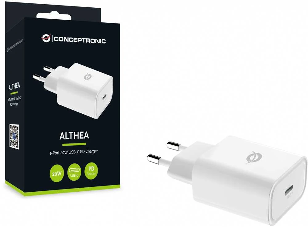 Įkroviklis Conceptronic CONCEPTRONIC Ladegerät 1Port 20W,USB-C PD baltas