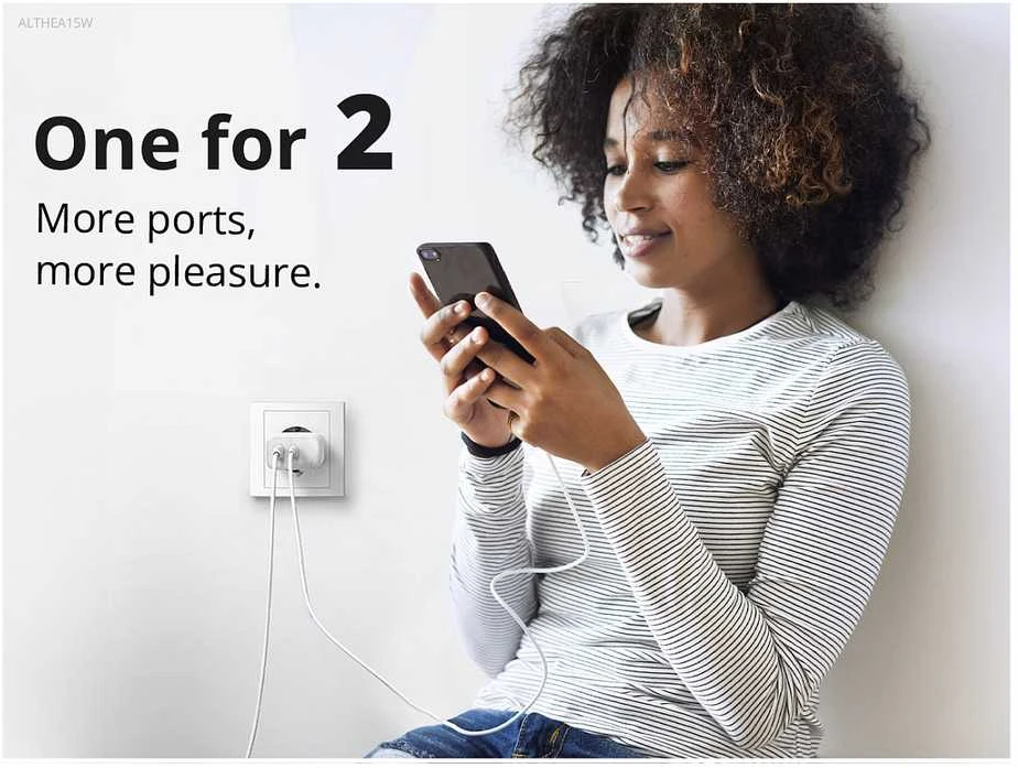 Įkroviklis Conceptronic kroviklis ALTHEA15W GaN USB PD 1x USB-A 1x USB-C 20W Baltas