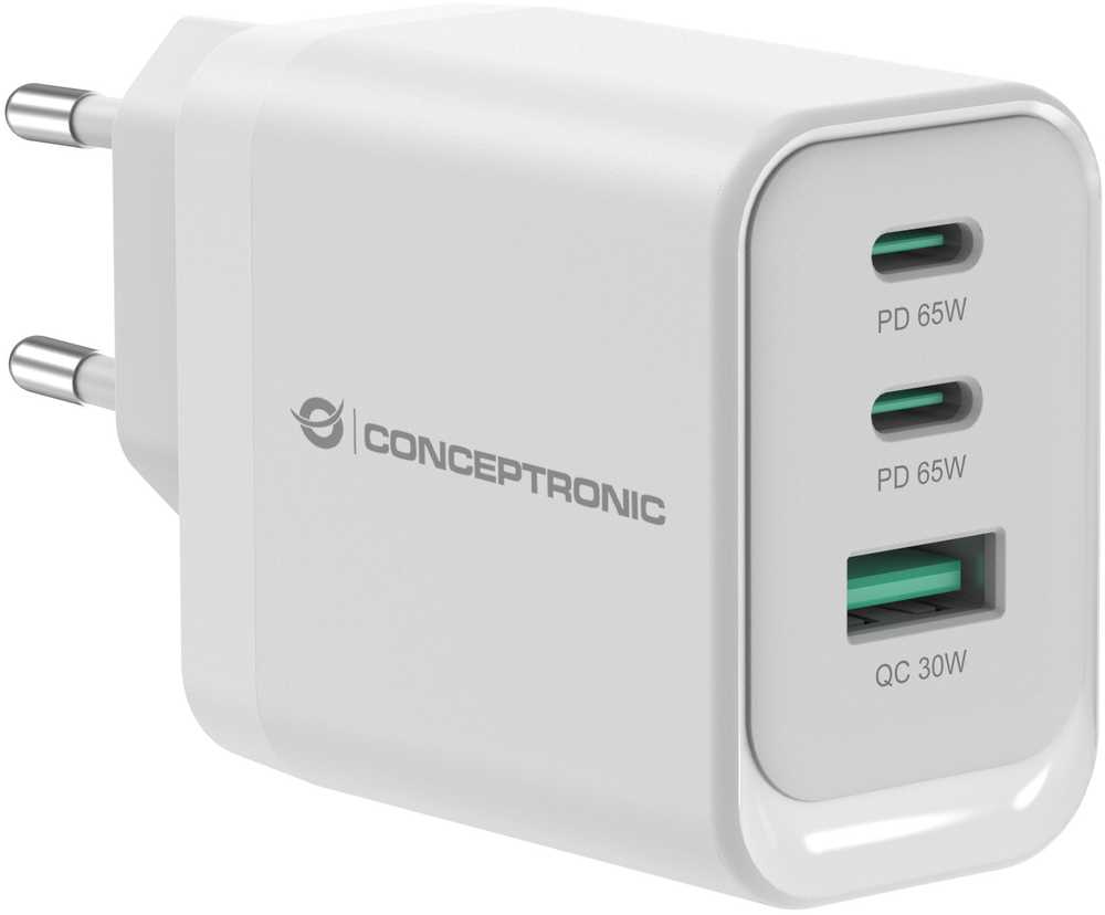 Carruzzo Conceptronic ALTHEA21W65 mobiliojo įrenginio kroviklis Universalus Balta AC Spartusis įkrovimas Vidaus