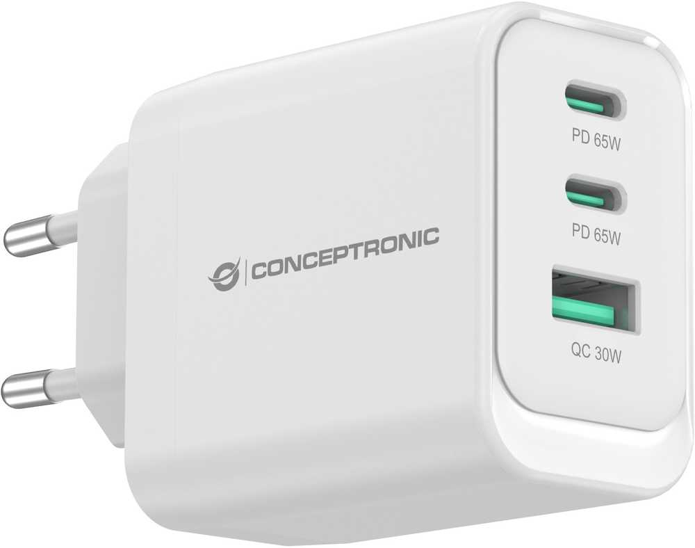 Carruzzo Conceptronic ALTHEA21W65 mobiliojo įrenginio kroviklis Universalus Balta AC Spartusis įkrovimas Vidaus