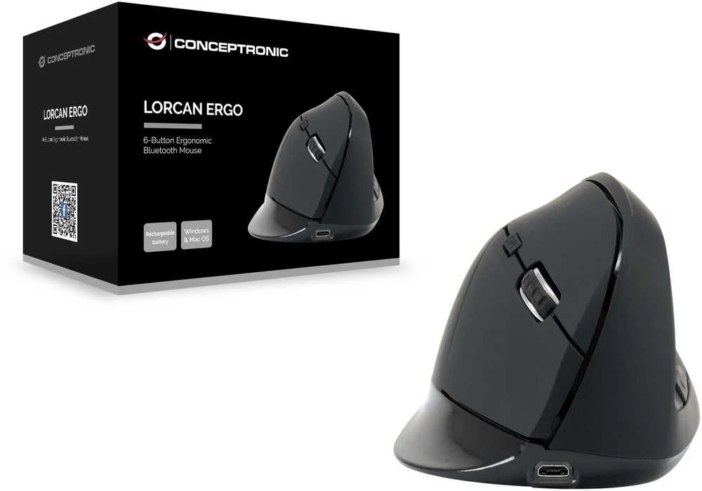 CONCEPTRONIC LORCAN03B 6-Tasten Bluetooth Pelė ergonomisch