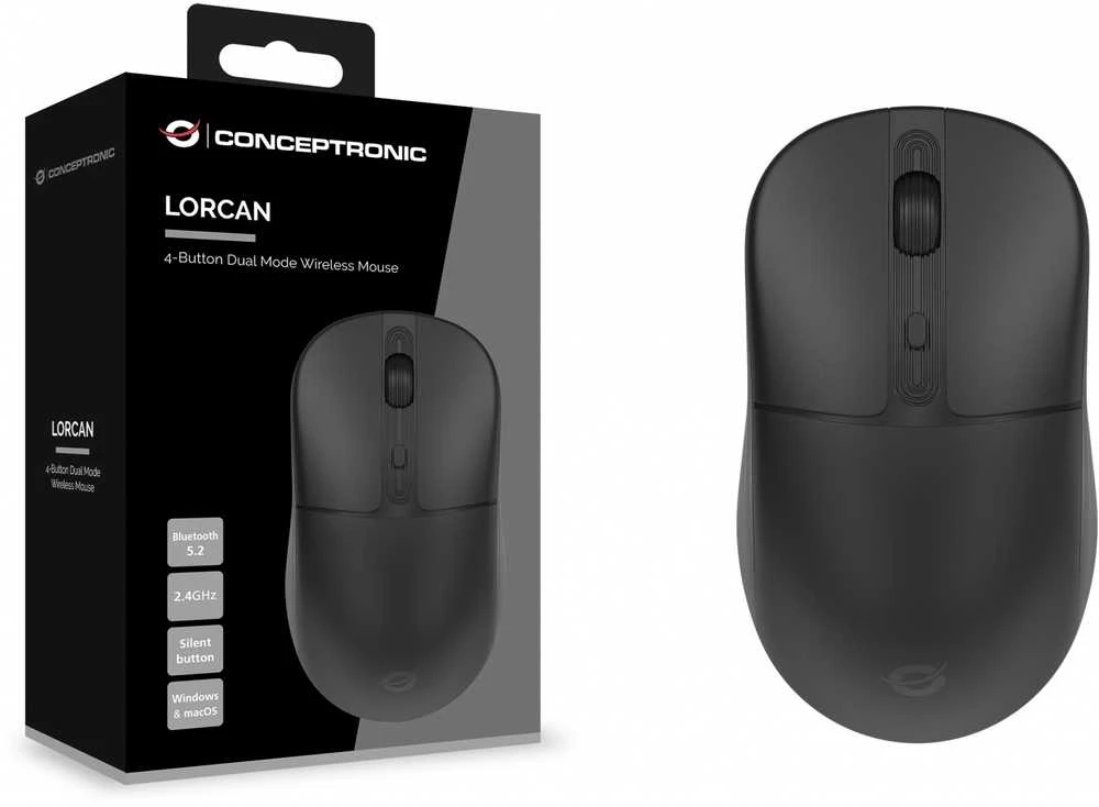 CONCEPTRONIC LORCAN04B 4-Tasten Bluetooth Pelė wireless sw