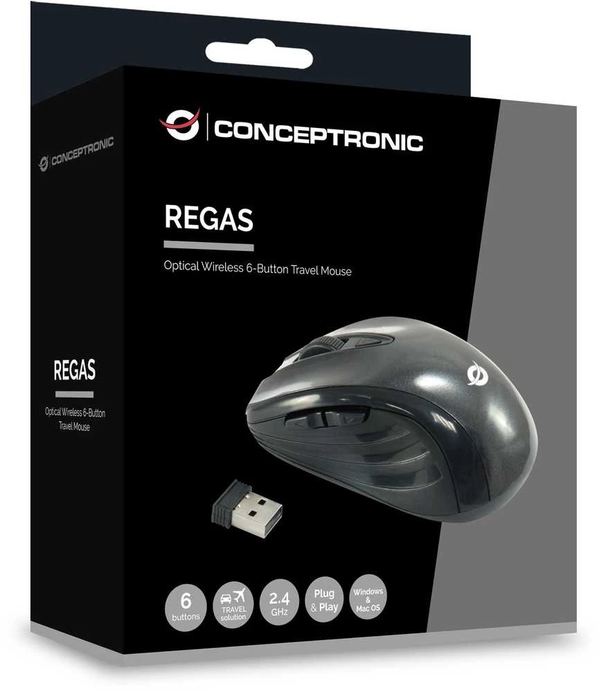 Pelė Conceptronic CLLM5BTRVWL Juodas