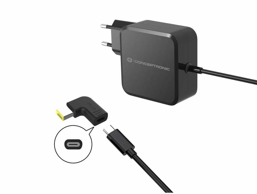 Adapteris USB Conceptronic USB-C - DC-in Juodas (ABBY15PC05)