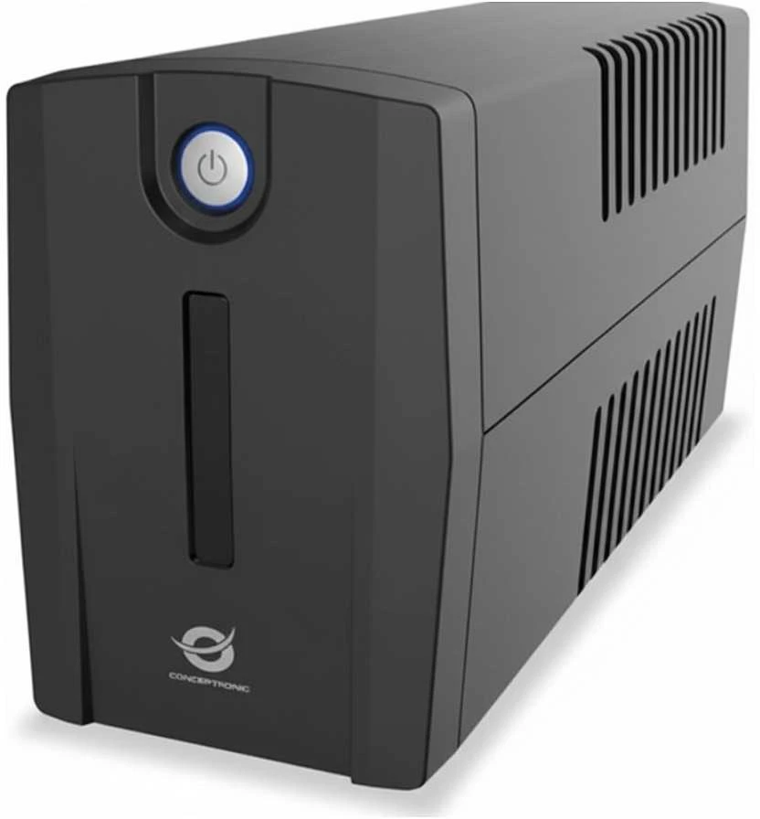 Carruzzo Conceptronic ZEUS02E nepertraukiamo maitinimo resursai (UPS) „Line-Interactive“ 0,85 kVA 480 W 4 AC išvestis(ys / čių)