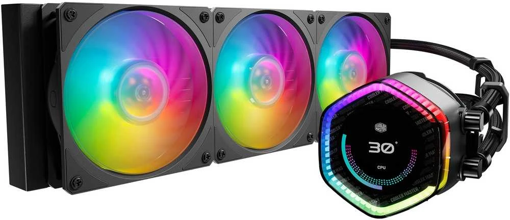 Procesoriaus Aušintuvas - Cooler Master MasterLiquid 360 ION 3 Ventiliatoriai Juodas
