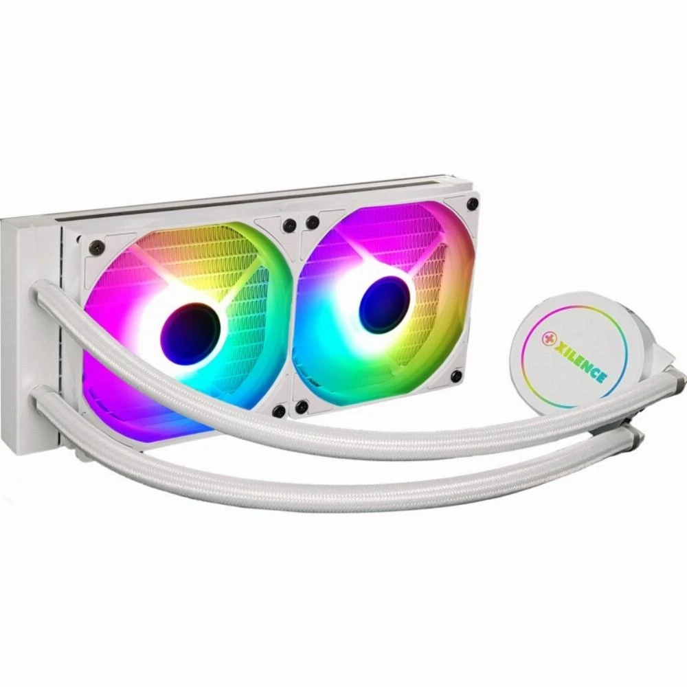 Xilence baltas 240mm skysčio aušintuvas su ARGB
