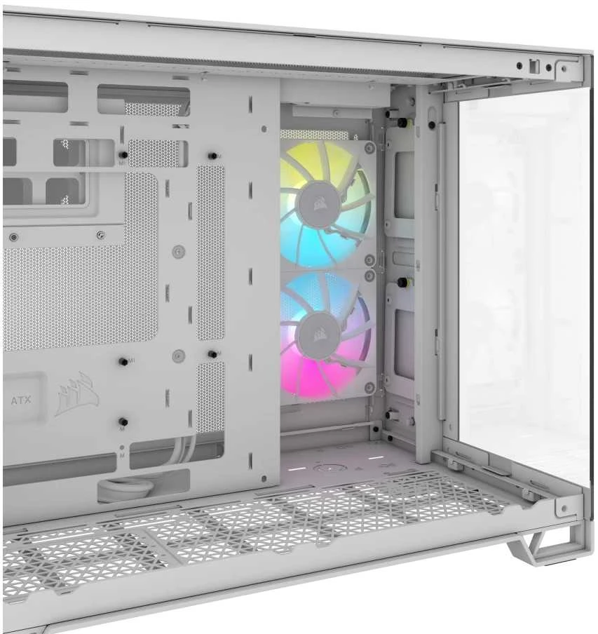 CRI Corsair 2500X RGB „Micro Tower“ Balta