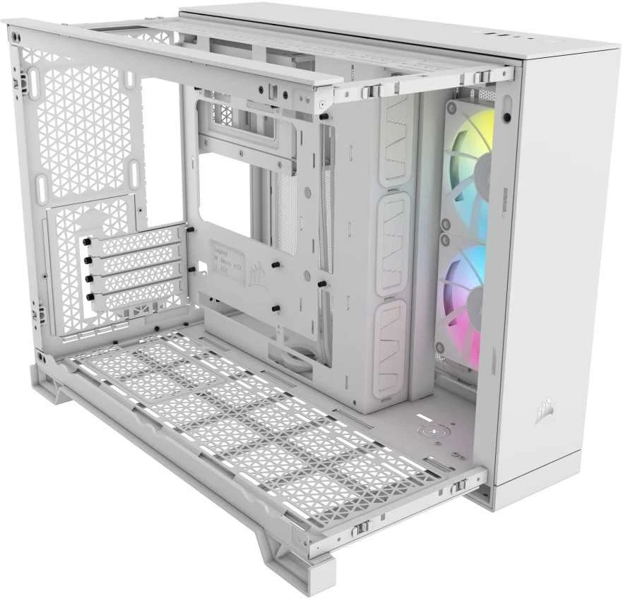 CRI Corsair 2500X RGB „Micro Tower“ Balta