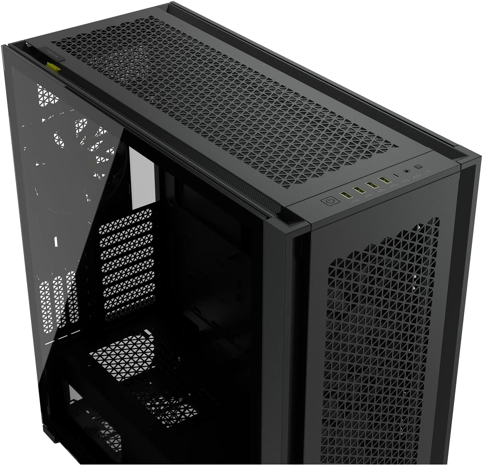 „Corsair“ | Grūdinto stiklo kompiuterio korpusas | 7000D AIRFLOW | Šoninis langas | Juodas | Pilno dydžio bokštas | ATX