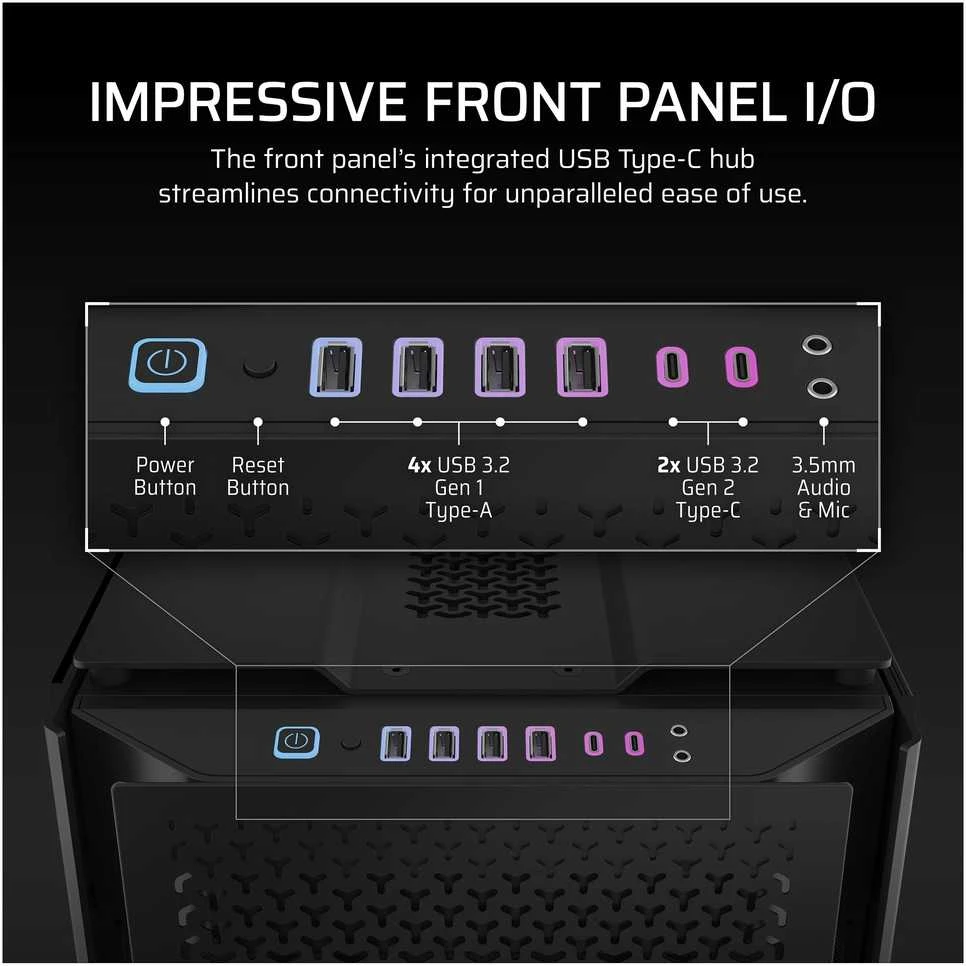 Corsair 9000D RGB AIRFLOW Full Tower Juodas