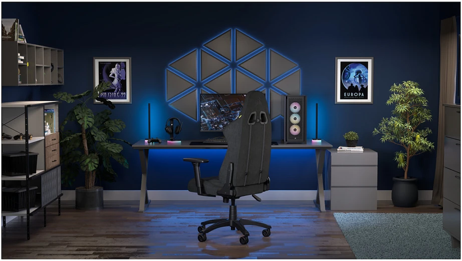 CORSAIR TC100 RELAXED žaidimų kėdžių audinys Juodas