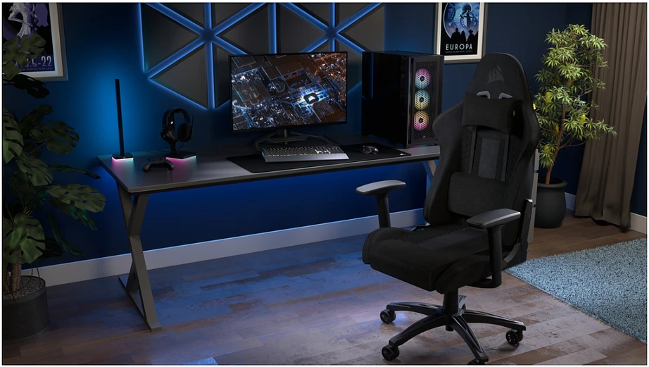 CORSAIR TC100 RELAXED žaidimų kėdė Leatherette Juodas