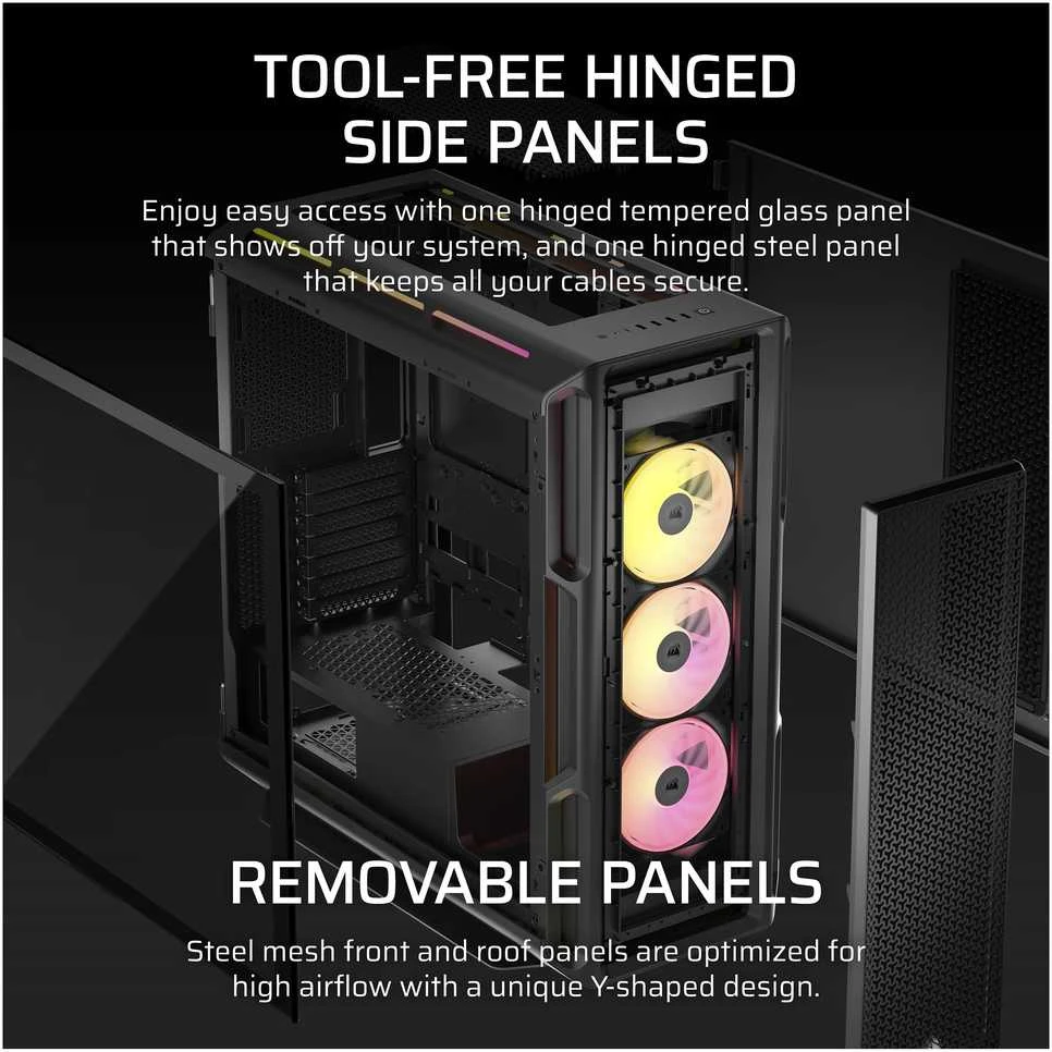 Corsair iCUE LINK 5000T LX RGB Midi Tower Juodas