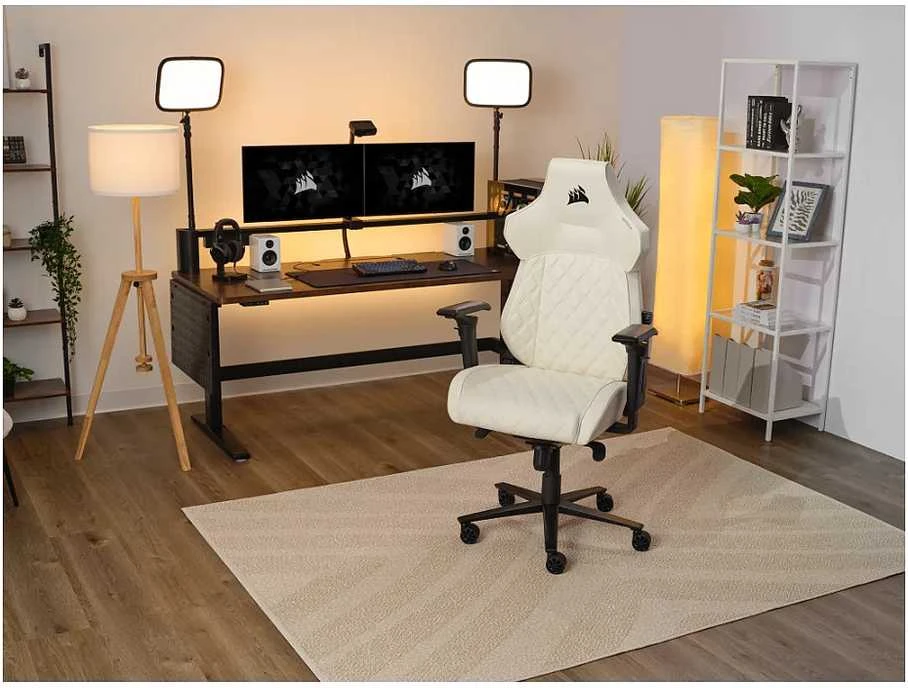 Corsair Microsystems „Corsair TC500 LUXE“, kompiuterinių žaidimų kėdė, 120 kg, apmušta sėdynė, apmuštas atlošas, 180 cm, juoda