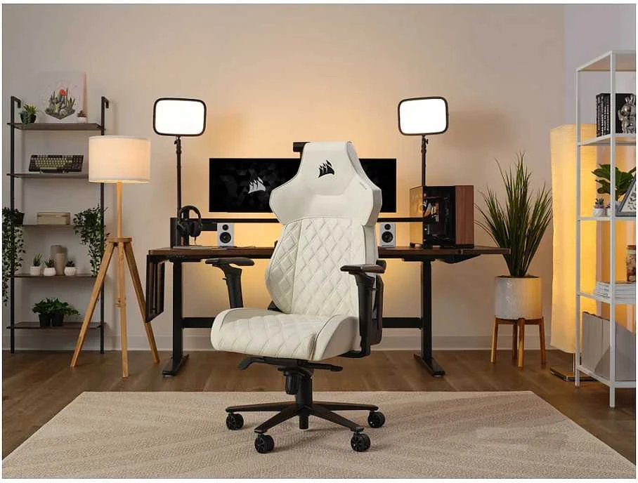 Corsair Microsystems „Corsair TC500 LUXE“, kompiuterinių žaidimų kėdė, 120 kg, apmušta sėdynė, apmuštas atlošas, 180 cm, juoda