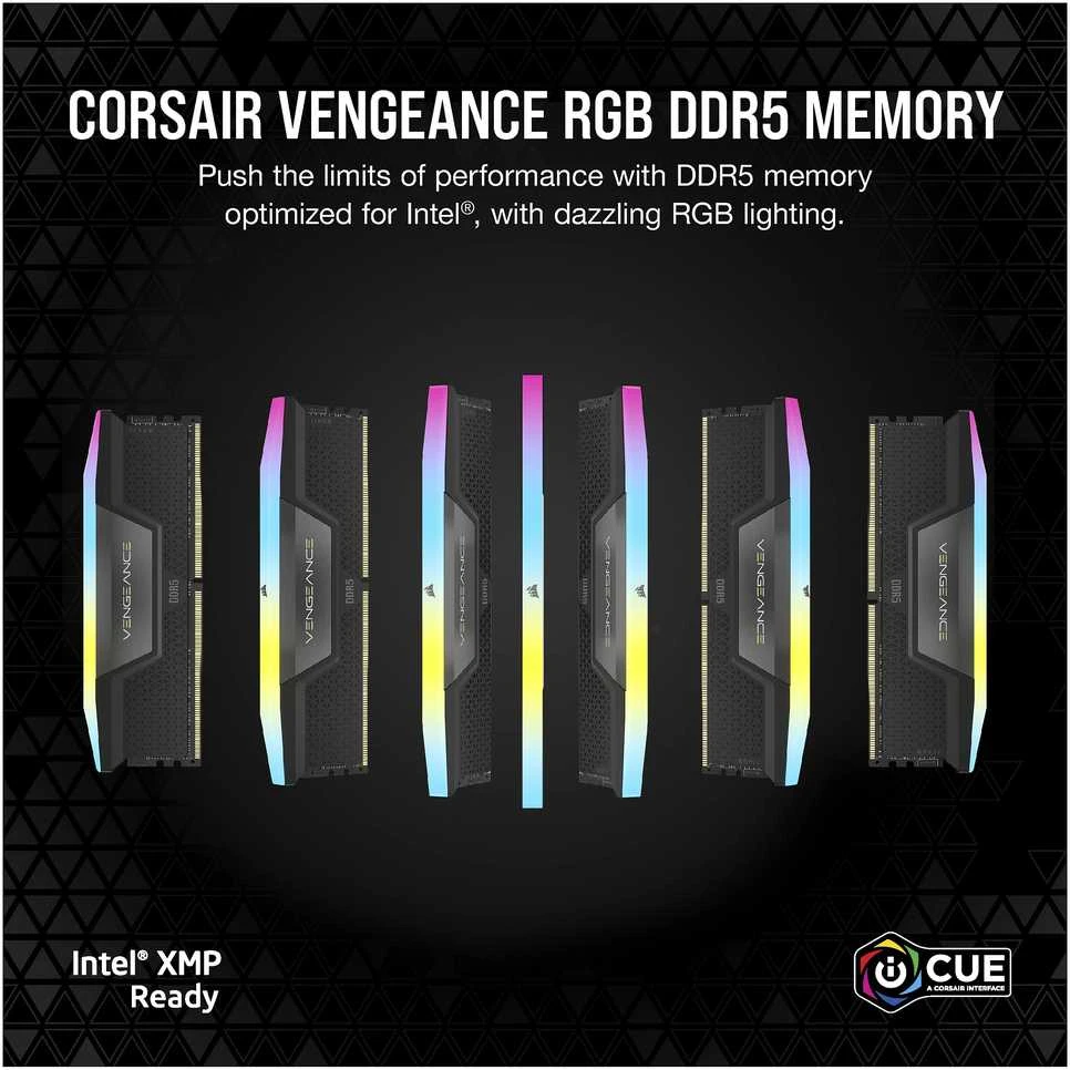 RAM „Corsair VENGEANCE RGB“ | 32 GB | DDR5 | 4000 MHz | Kompiuteriai/serveriai | Registracijos Nr. | ECC Nr.