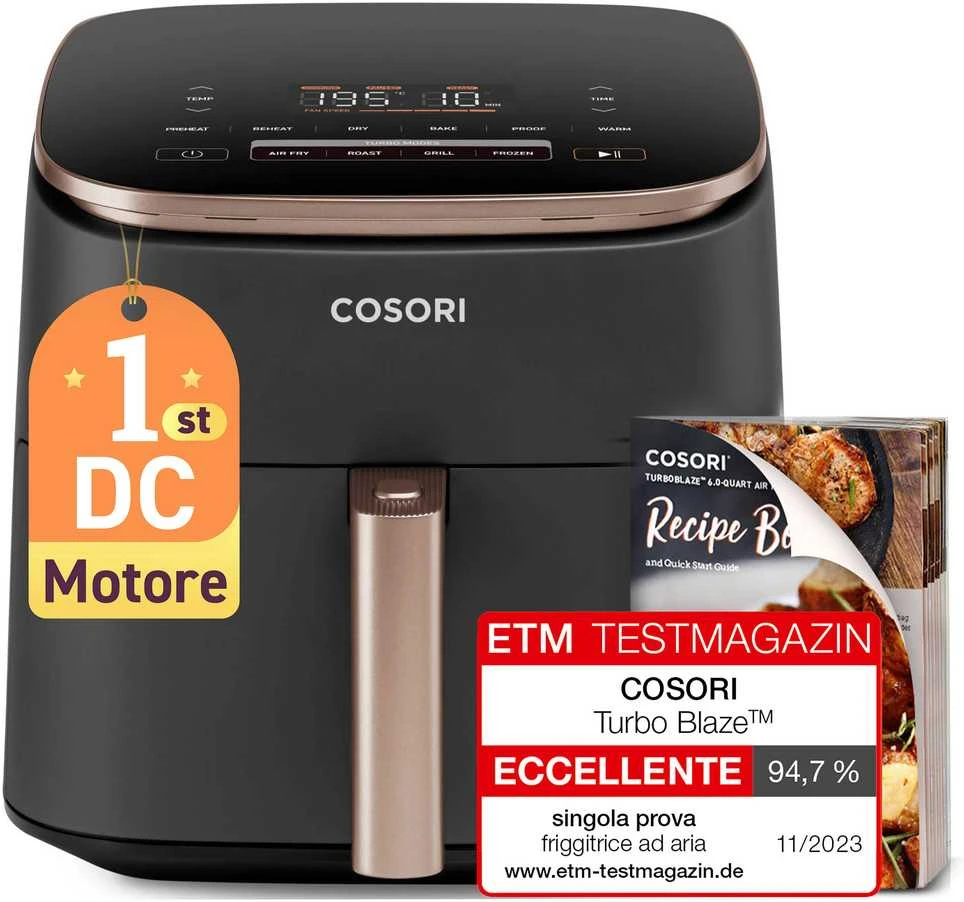 Cosori TurboBlaze Chef Edition Gruzdintuvė, 6 l