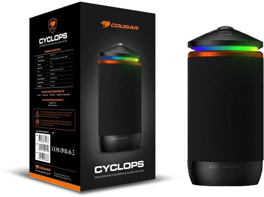 COUGAR CYCLOPS AIO Kamera / Garsiakalbis / Mikrofonas