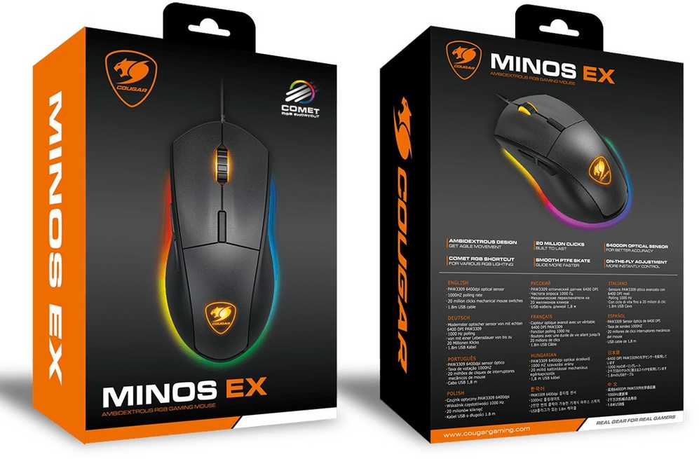 Pelė Cougar Minos EX (CGR-WOMB-MEX)