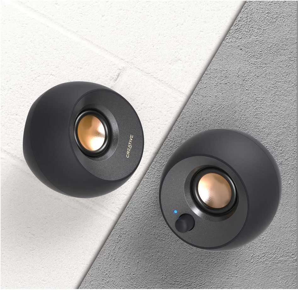 Kompiuterio kolonėlės Creative kompiuterinės kolonėlės 2.0 Pebble V2 juodos spalvos USB-C