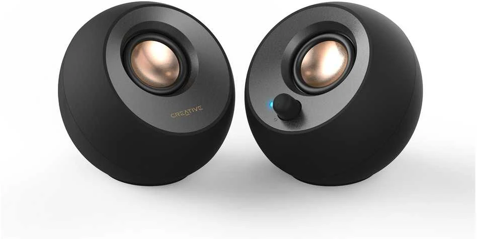 Kompiuterio kolonėlės Creative kompiuterinės kolonėlės 2.0 Pebble V2 juodos spalvos USB-C
