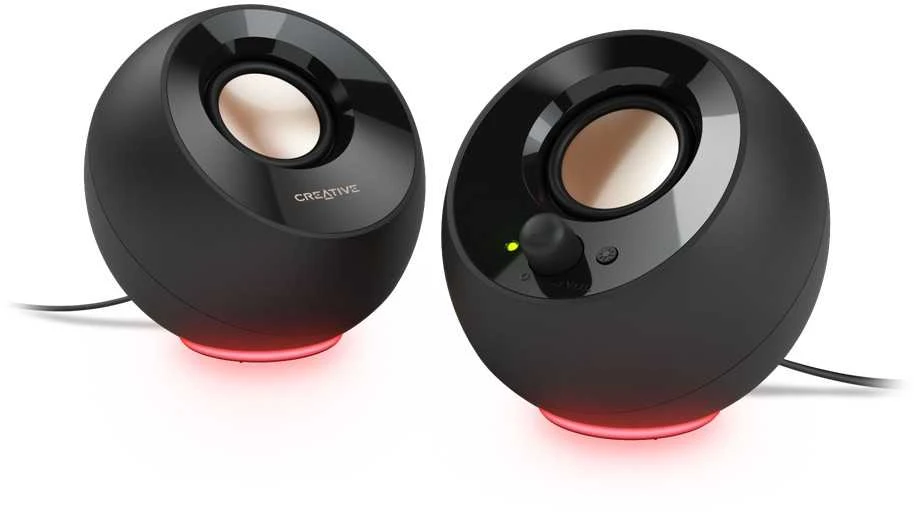 Kompiuterio kolonėlės Creative kompiuterinės kolonėlės 2.0 Pebble SE USB-C su RGB pašvietimu