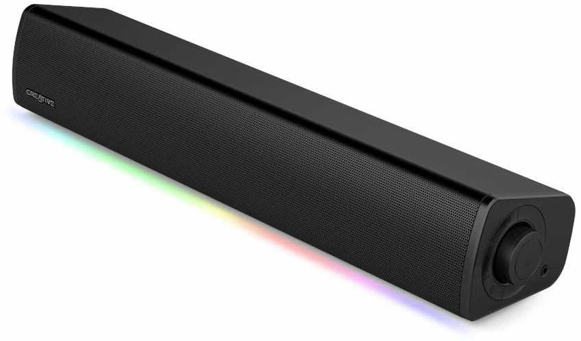 Namų kino sistema Creative Soundbar belaidis GS3 juodos spalvos Bluetooth 5.4